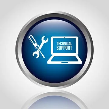 Computer support design, vector illustration eps10 graphic Stock Illustration