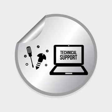 Computer support 스톡 일러스트