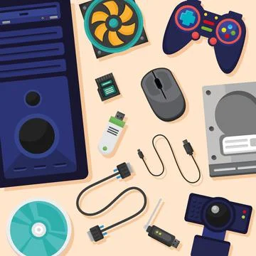 Computer system background Stock Illustration