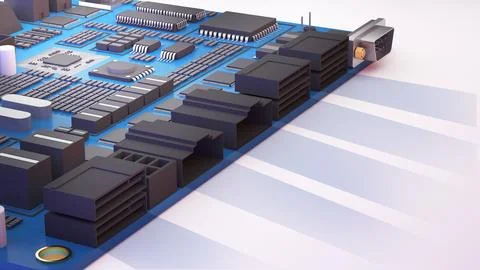 Computer system connection point,Abstract technology of central processing .. Foto stock