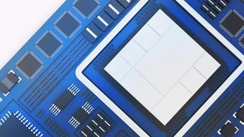 Computer system connection point,Abstract technology of central processing .. Stockfoto's
