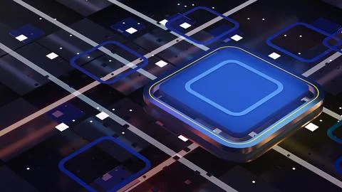 Computer system connection point,Abstract technology of central processing .. Foto stock