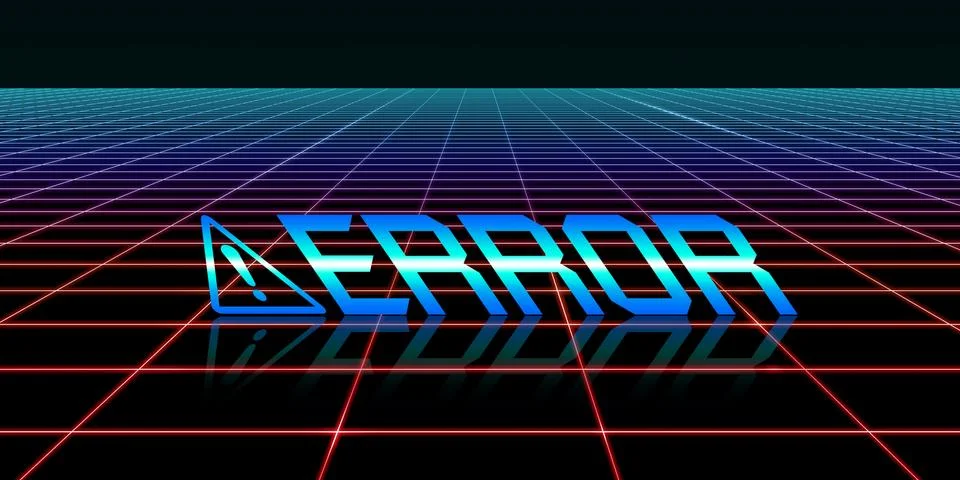 Computer system errors Glitch effect Computer danger symbols Hacking Digital Stock Illustration