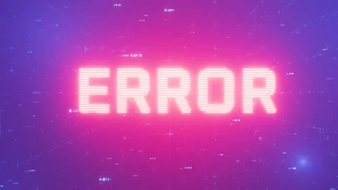 Computer system failure. Fatal error. Stock Footage 280558007