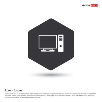 Computer System Icon Illustrazione stock