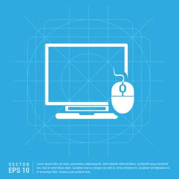 Computer System Icon Illustrazione stock