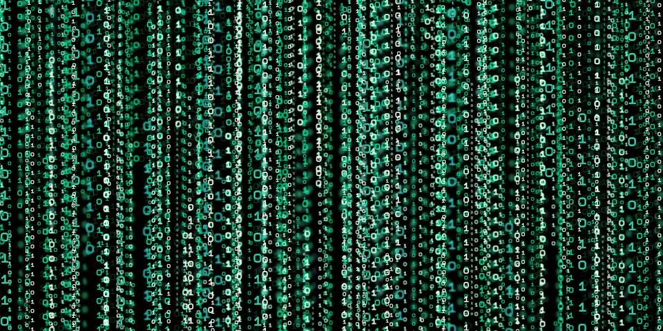 Computer system information concept Abstract binary code technology   The bac イラスト素材