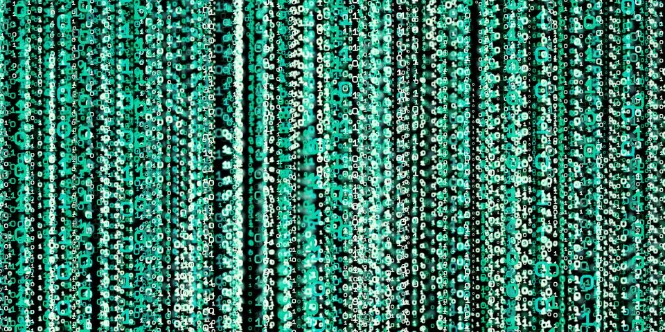 Computer system information concept Abstract binary code technology   The bac 스톡 일러스트