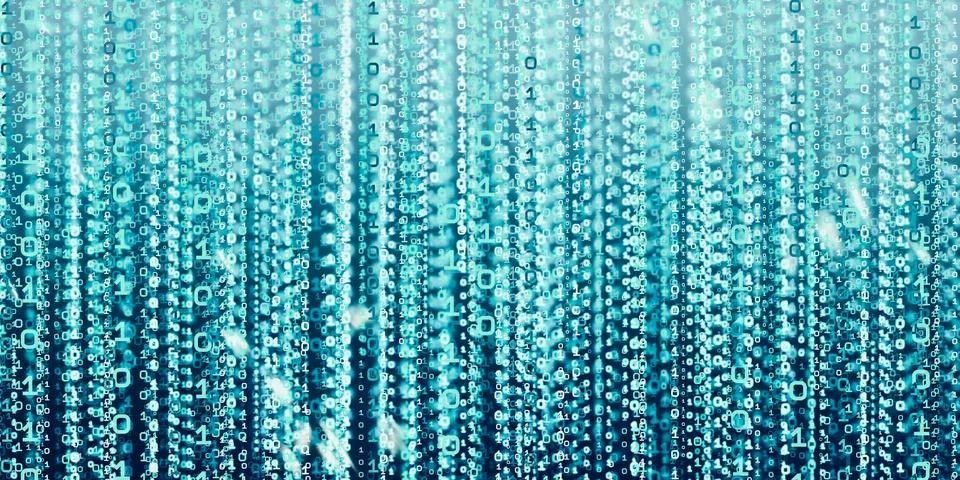 Computer system information concept Abstract binary code technology   The bac Stock Illustration