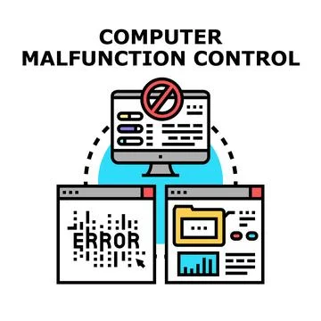 Computer system malfunction control and error management 库存插图