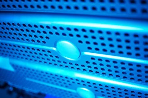 Computer system or computer program. To serve one or several. Foto stock