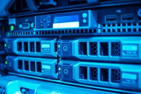 Computer system or computer program. To serve one or several. Stock Photos