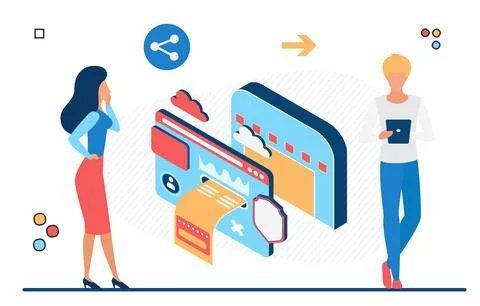 Computer system resources power on storage cloud Stock Illustration