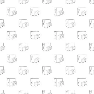 Computer system unit first aid icon, outline style Stock Illustration