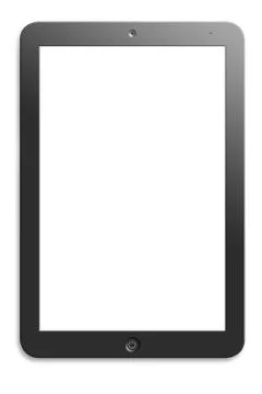 Computer tablet with  blank screen Stock Illustration