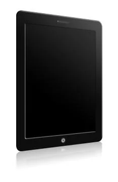 Computer tablet with blank screen with reflection Stock Illustration