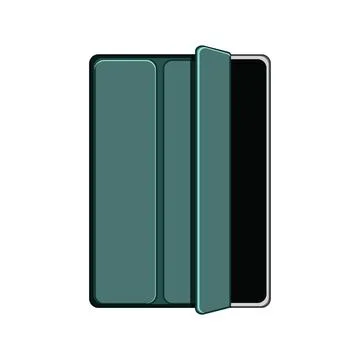 Computer tablet case cartoon vector illustration 스톡 일러스트