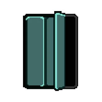 Computer tablet case pixel art vector illustration Stock Illustration