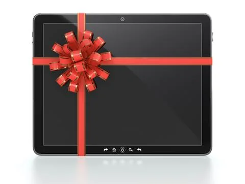 Computer tablet gift Stock Illustration
