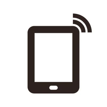 Computer tablet symbol Stock Illustration