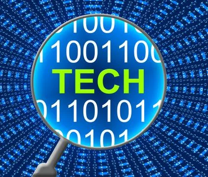  Computer Tech Indicating Connection Electronics And Computing Illustrazione stock