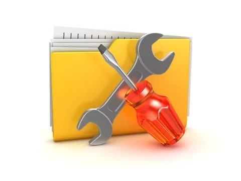 Computer technical service Stock Illustration