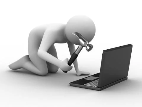 Computer technical service. Isolated 3D image イラスト素材