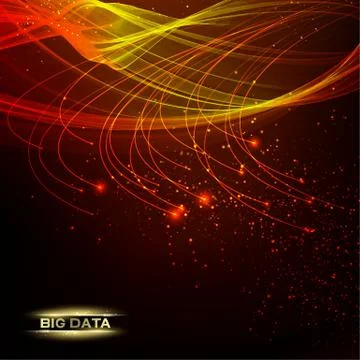 Computer technology and Big Data Stock Illustration