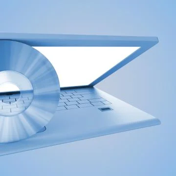 Computer technology background 3d rendering イラスト素材