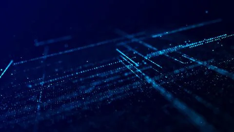 Computer technology background. Digital data flow. Network connection struc.. Stock Illustration