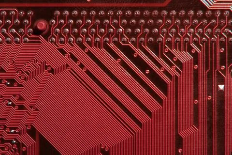 Computer technology circuit board data flow Stock Photos