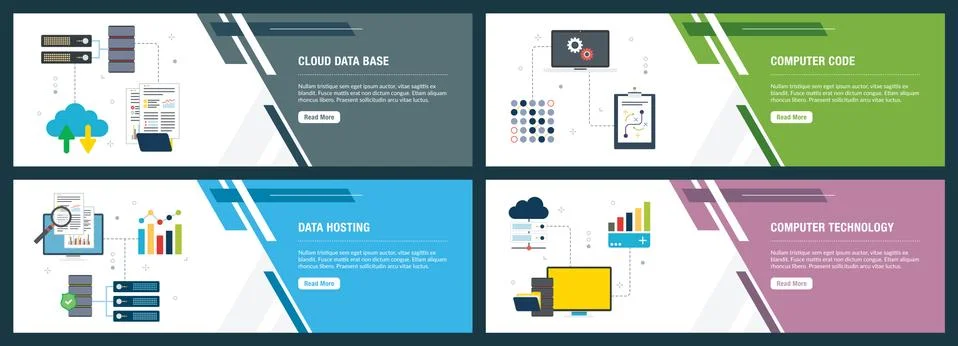 Computer technology, data hosting and computer code. 스톡 일러스트
