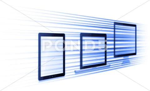 Computer technology in the future Stock Illustration