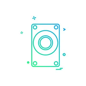 Computer Technology icon design vector Illustrazione stock