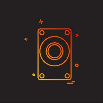 Computer Technology icon design vector Stock Illustration