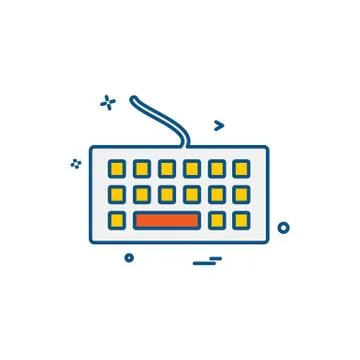 Computer Technology icon design vector イラスト素材