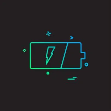 Computer Technology icon design vector イラスト素材