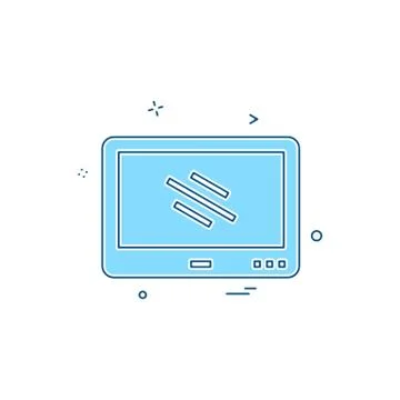 Computer Technology icon design vector Illustrazione stock