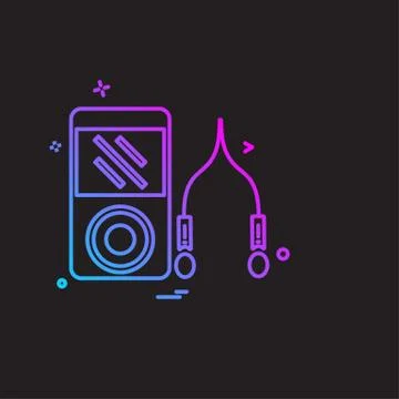 Computer Technology icon design vector Stock-Illustration