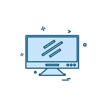 Computer Technology icon design vector Stock-Illustration
