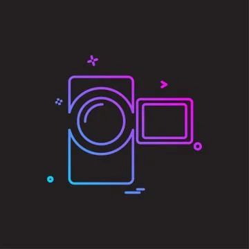 Computer Technology icon design vector Stock Illustration