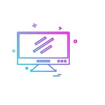 Computer Technology icon design vector Stock-Illustration