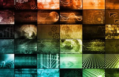 Computer technology Stock-Illustration
