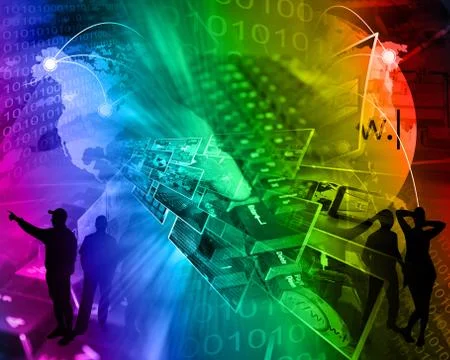 Computer technology Illustrazione stock