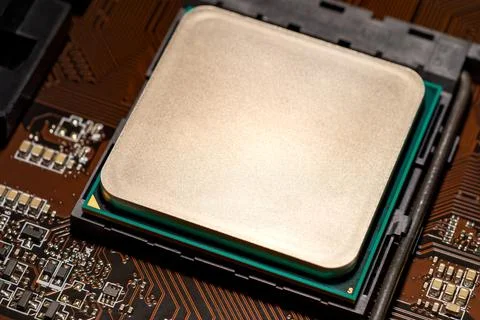 Computer Technology. Processor Chip. CPU. Central Processing Unit Foto stock