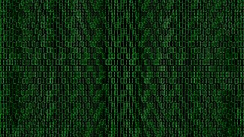 Computer Technology. A programming language. Ones and zeros, background Stock Footage 235521964
