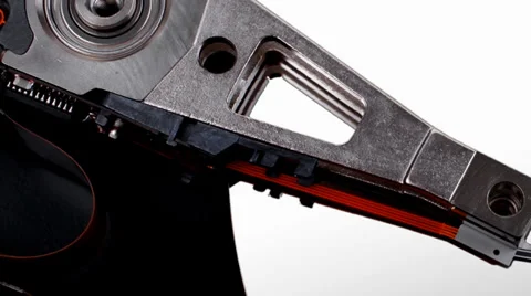 Computer technology : real open hard drive Vídeos de archivo 35882556