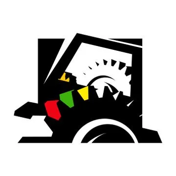 Computer technology sign Stock Illustration