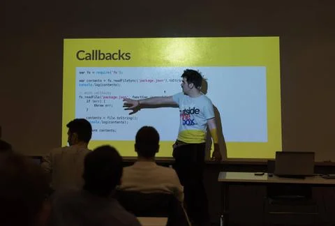 Computer technology students young computer technology students on code pr... Stock Photos