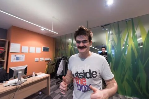 Computer technology students young computer technology students on code pr... Stock Photos